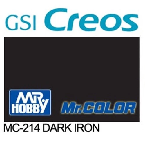 Mr Hobby (Gunze) MC214 Mr Metal Dark Iron Lacquer Paint 10ml - Image 2