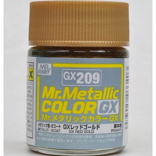 Mr Hobby (Gunze) GX209 Mr Metallic Color GX Red Gold Lacquer Paint 18ml
