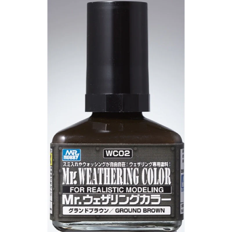 Mr Hobby (Gunze) WC02 Mr Weathering Color Ground Brown Oil Wash 40ml