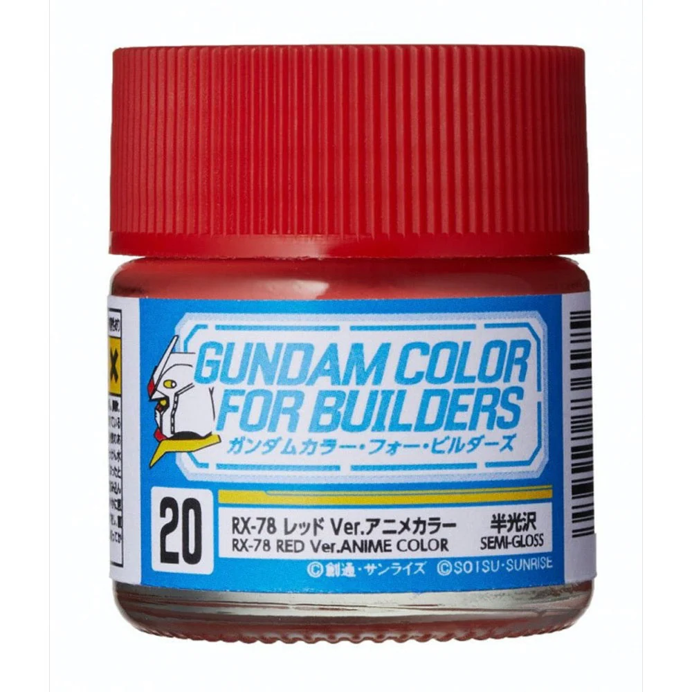 Mr Hobby (Gunze) UG20 Mr Color Gundam Color RX-78 Red Version Lacquer Paint 10ml