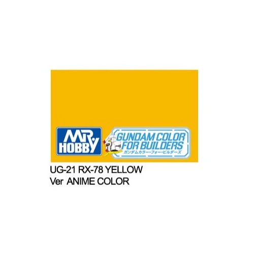 Mr Hobby (Gunze) UG21 Mr Color Gundam Color RX-78 Yellow Version Lacquer Paint 10ml - Image 2