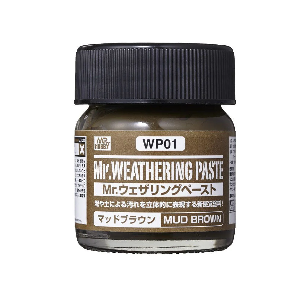 Mr Hobby (Gunze) WP01 Mr Weathering Paste Mud Brown 40ml