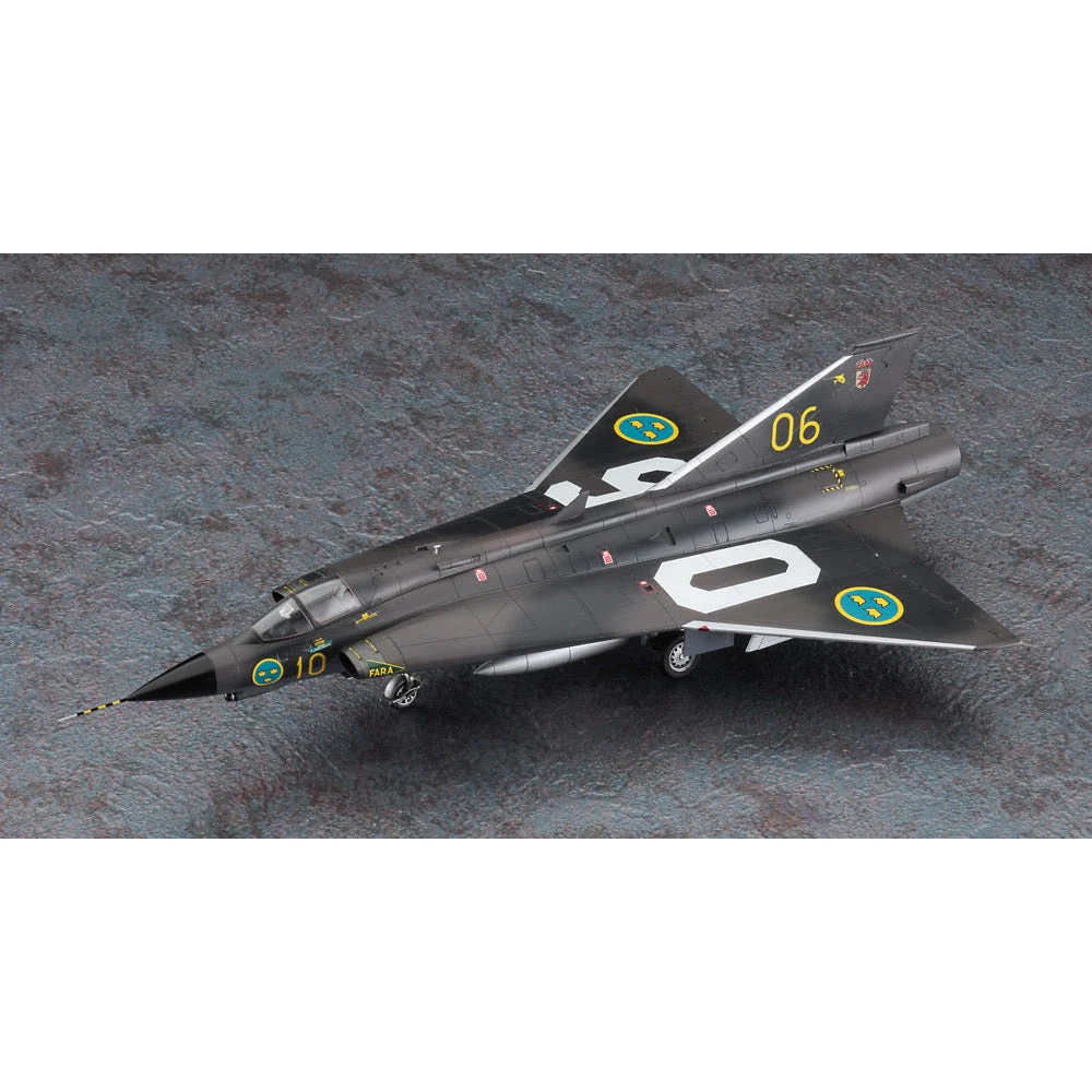 Hasegawa 01578 1/72 J35F Draken Swedish Air Force Interceptor - Image 2