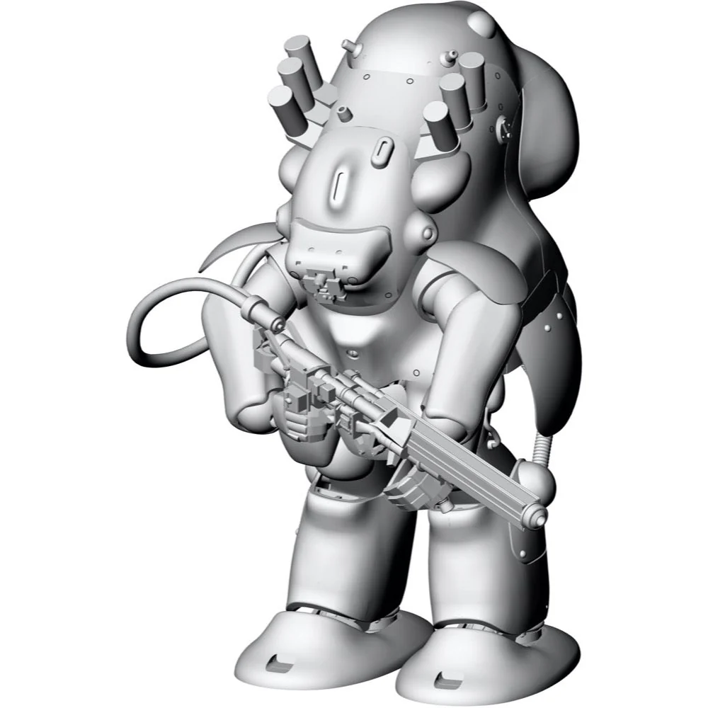 Hasegawa 64130 1/20 Robot Battle V (Five) Maschinen Krieger MK44 Ausf.G-6 Gold Knight - Image 7