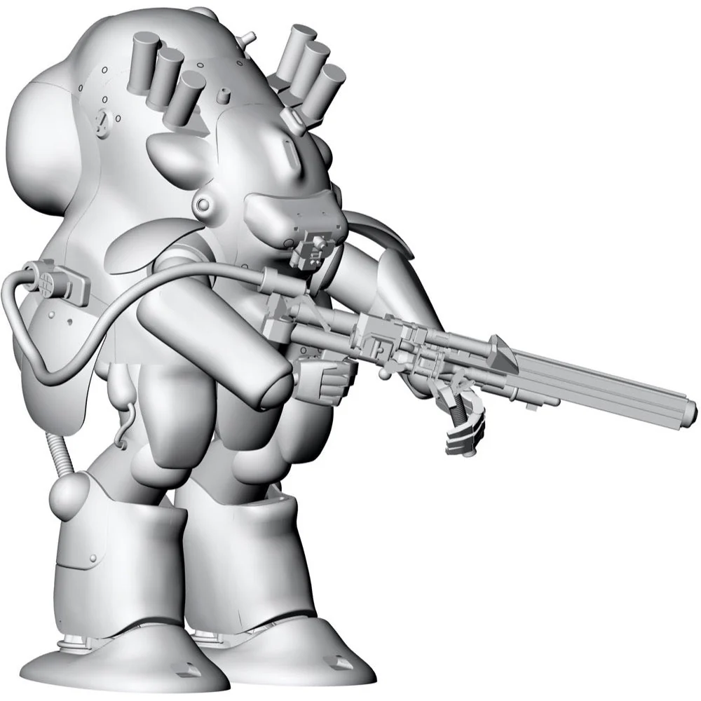 Hasegawa 64130 1/20 Robot Battle V (Five) Maschinen Krieger MK44 Ausf.G-6 Gold Knight - Image 8