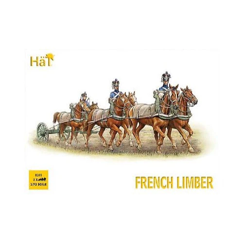 HAT 8105 1/72 Napoleonic French 6 Horse Limber Team 3pc