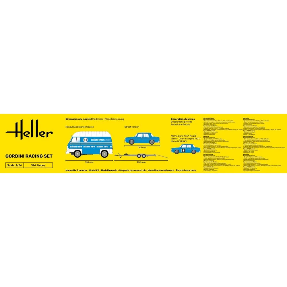 Heller HLL52328 1/24 Gordini Racing Set Starter Kit - Image 5