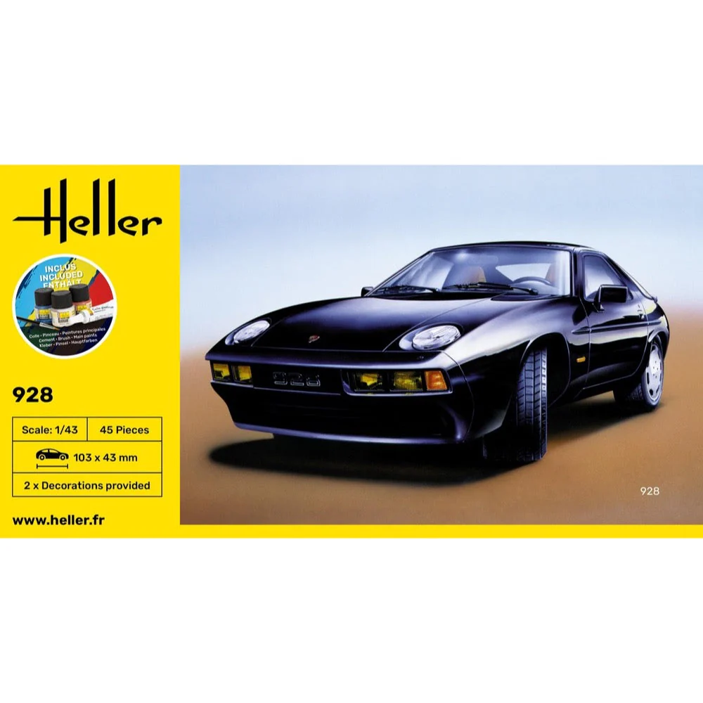 Heller HLL56149 1/43 Porsche 928 Starter Kit - Image 3