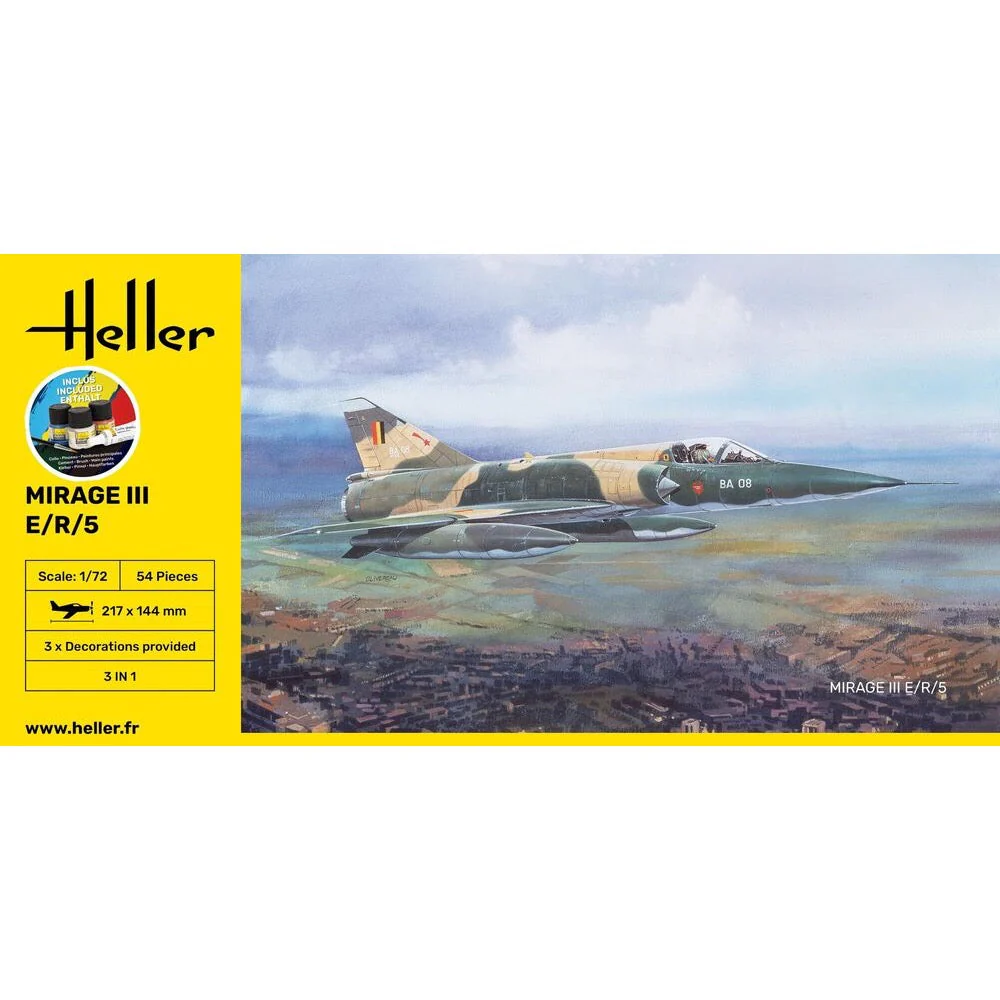 Heller HLL56323 1/72 Mirage III E/R/5 Starter Kit - Image 3
