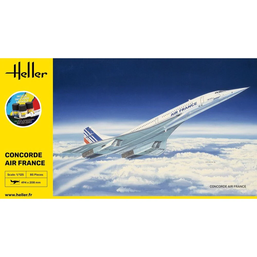 Heller HLL56445 1/125 Concorde Starter Kit - Image 3
