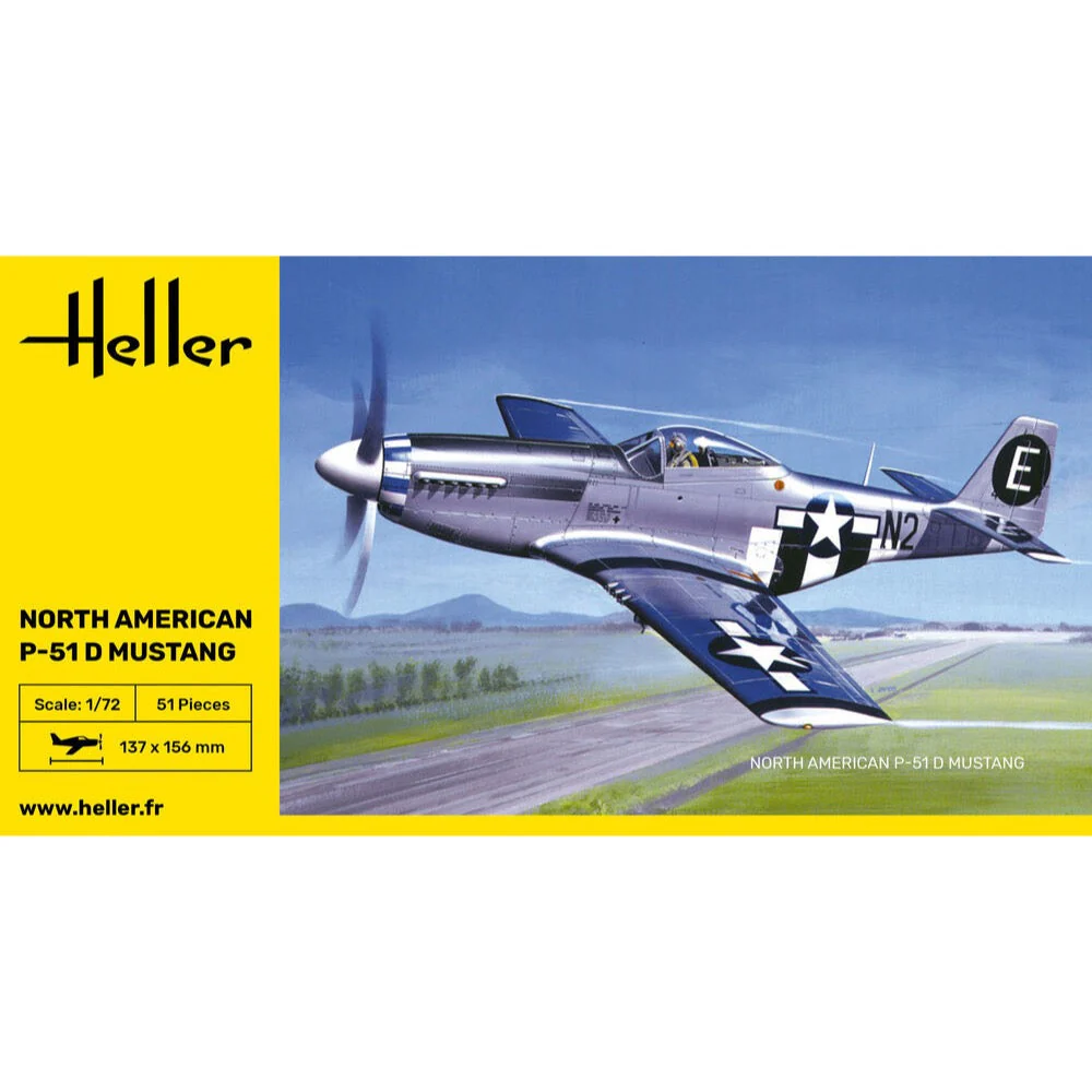 Heller HLL80268 1/72 P-51D Mustang - Image 3