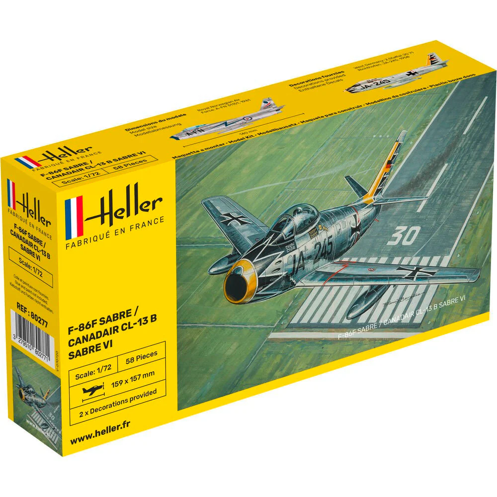 Heller HLL80277 1/72 F-86F Sabre / Canadair CL-13 B Sabre VI