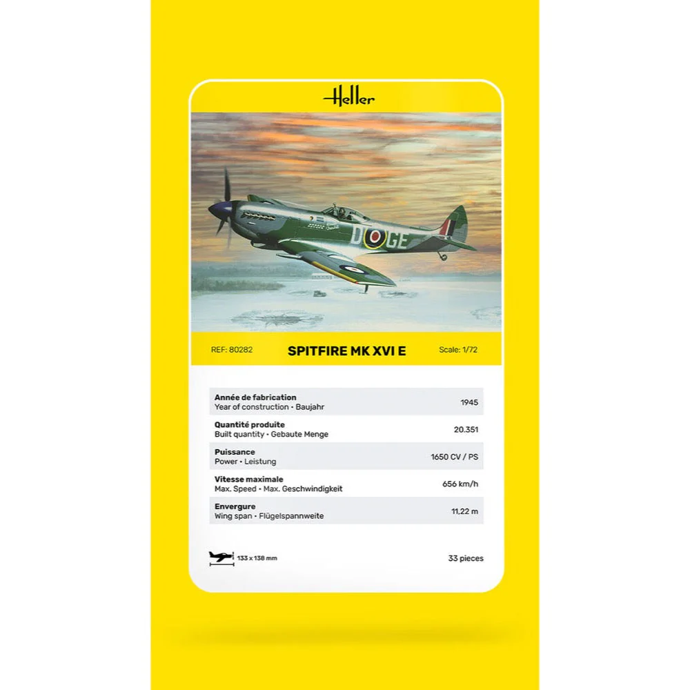 Heller HLL80282 1/72 Spitfire Mk XVI E - Image 5