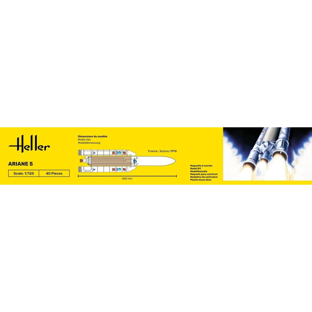 Heller HLL80441 1/125 Ariane 5 Launch Rocket - Image 4