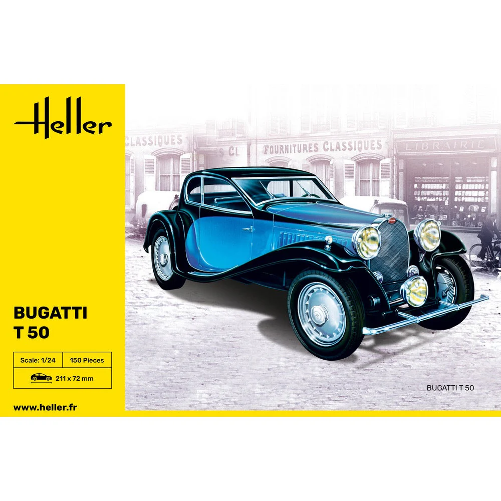 Heller HLL80706 1/24 Bugatti T 50 - Image 3