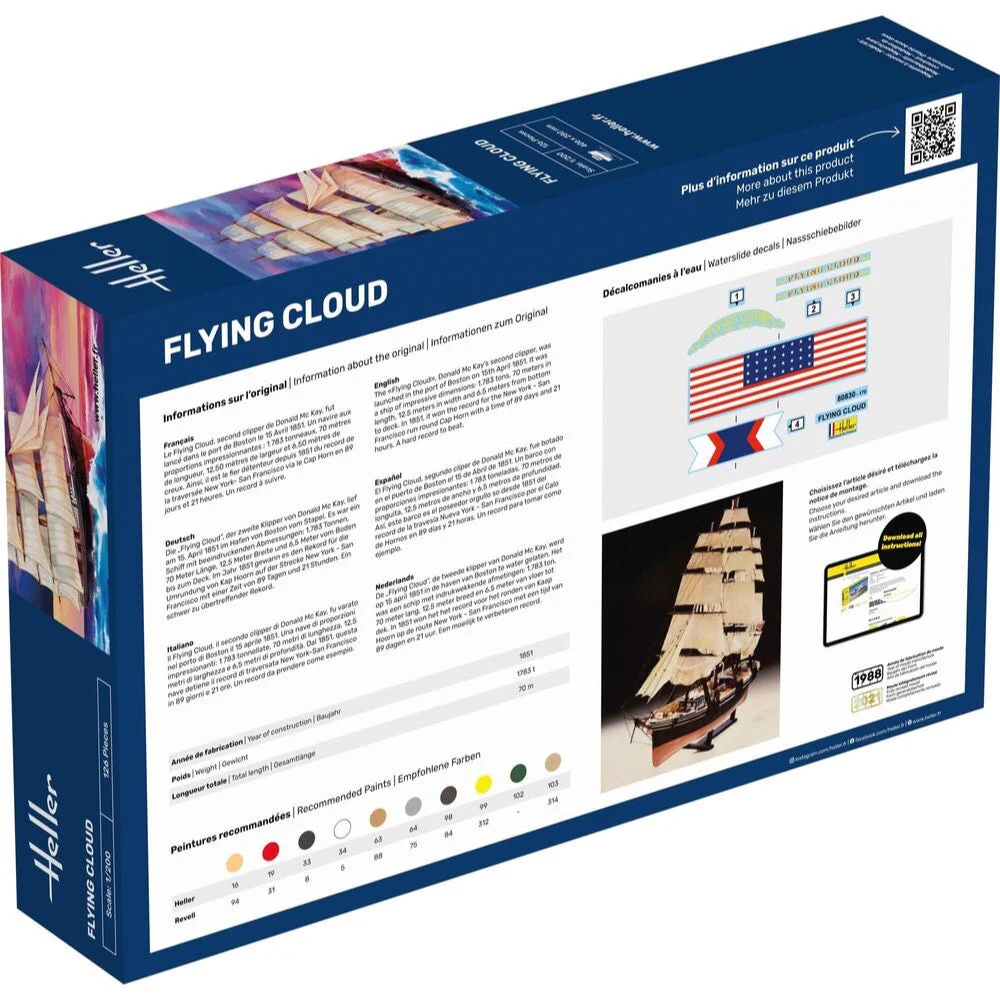 Heller HLL80830 1/200 Flying Cloud - Image 2