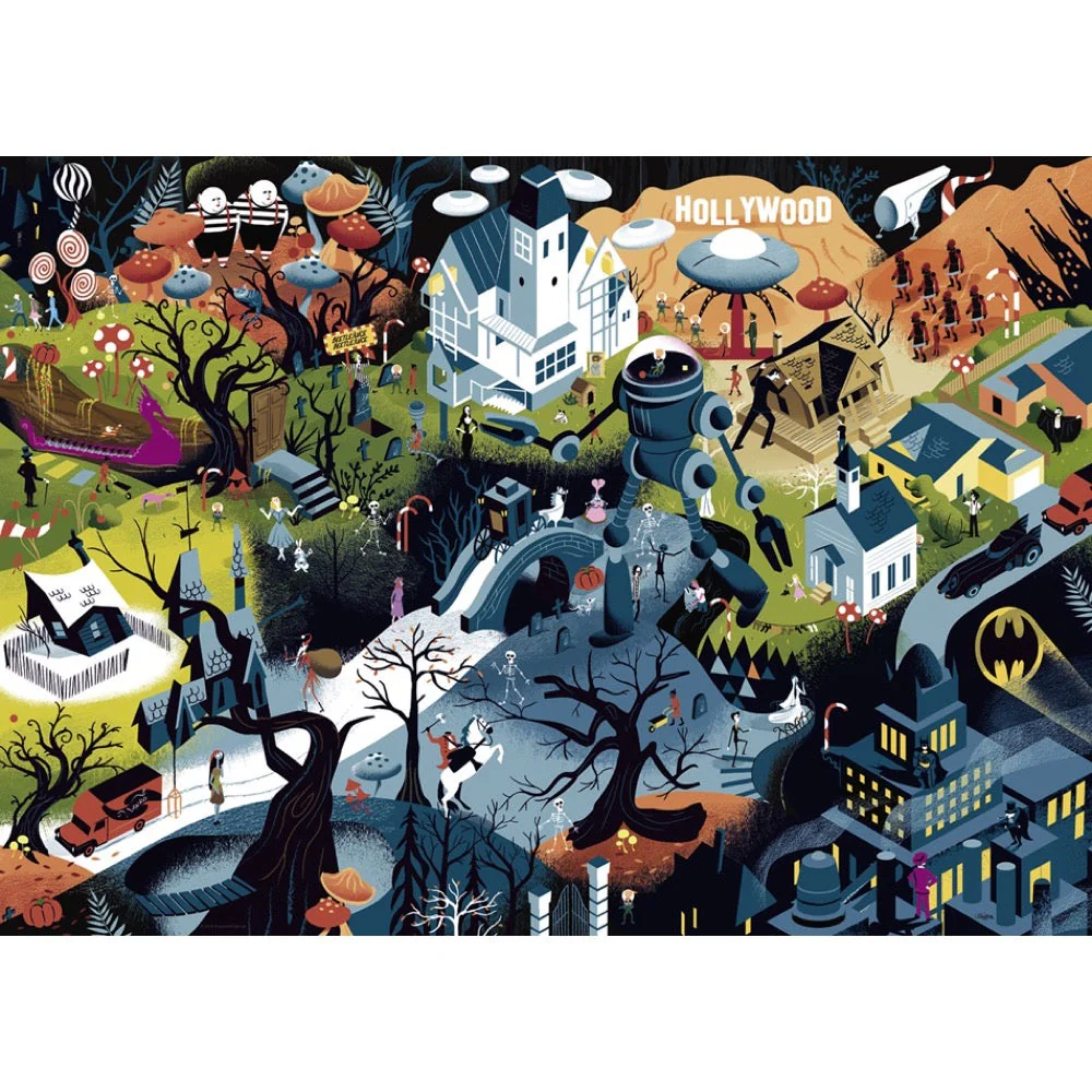 Heye 29882 Movie Masters Time Burton and His Films 1000pc Jigsaw Puzzle - Image 3
