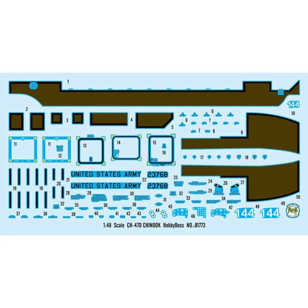 Hobby Boss 81773 1/48 Boeing CH-47D Chinook - Image 3