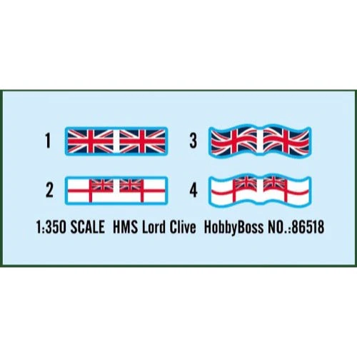 Hobby Boss 86518 1/350 HMS Lord Clive - Image 3