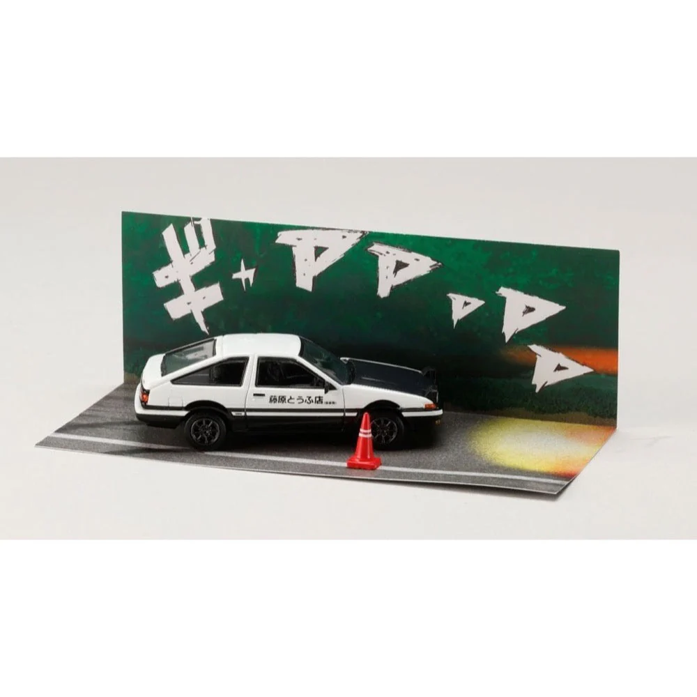 Hobby Japan DMD001B 1/64 Toyota Sprinter Trueno (AE86) Initial D Fujiwara Takumi VS Tachi Tomoyuki - Image 4