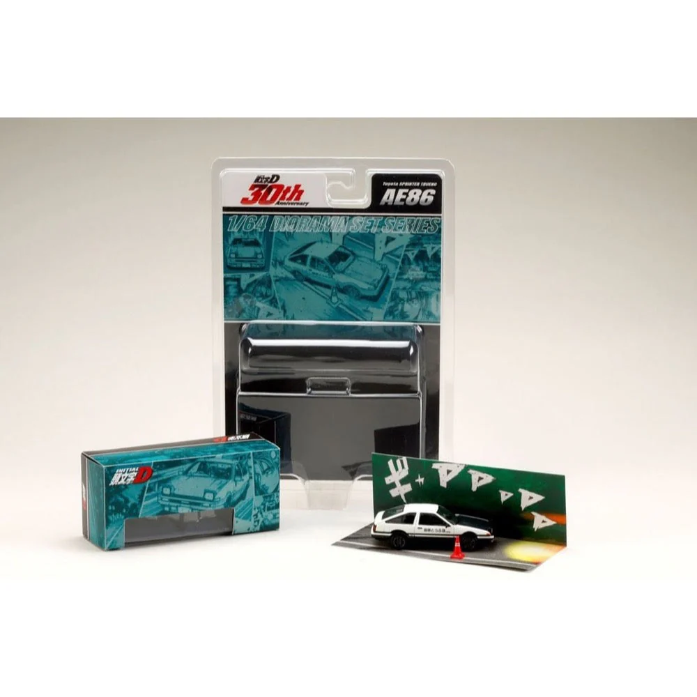 Hobby Japan DMD001B 1/64 Toyota Sprinter Trueno (AE86) Initial D Fujiwara Takumi VS Tachi Tomoyuki - Image 6