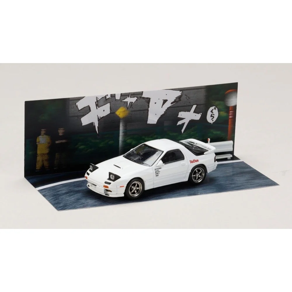 Hobby Japan DMD003A 1/64 Mazda RX-7 (FC3S) RedSuns Initial D Takahashi VS Takumi Fujiwara - Image 4