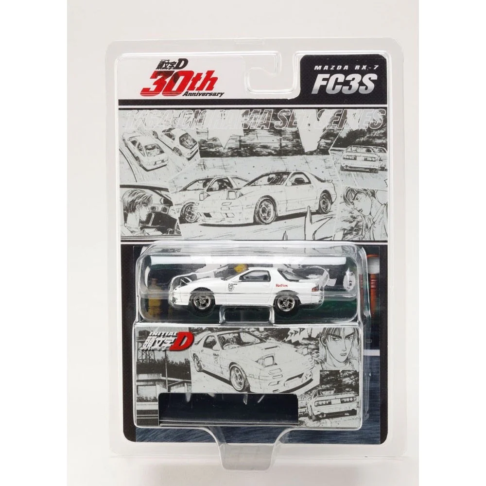 Hobby Japan DMD003A 1/64 Mazda RX-7 (FC3S) RedSuns Initial D Takahashi VS Takumi Fujiwara - Image 7