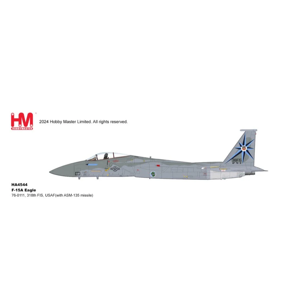 Hobby Master 4544 1/72 F-15A Eagle 76-0111, 318th FIS, USAF with ASM-135 missile - Image 11