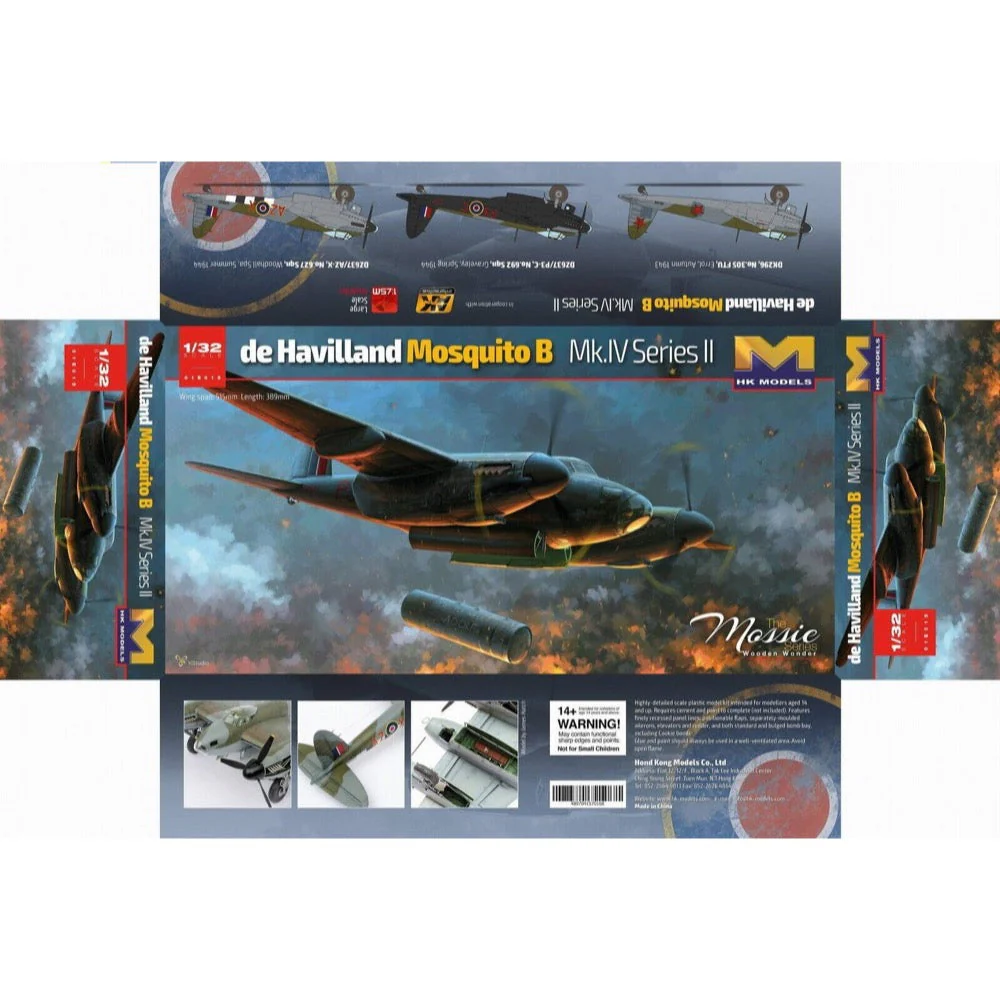 Hong Kong Models 01E015 1/32 De Havilland Mosquito B MK IV Series II - Image 11