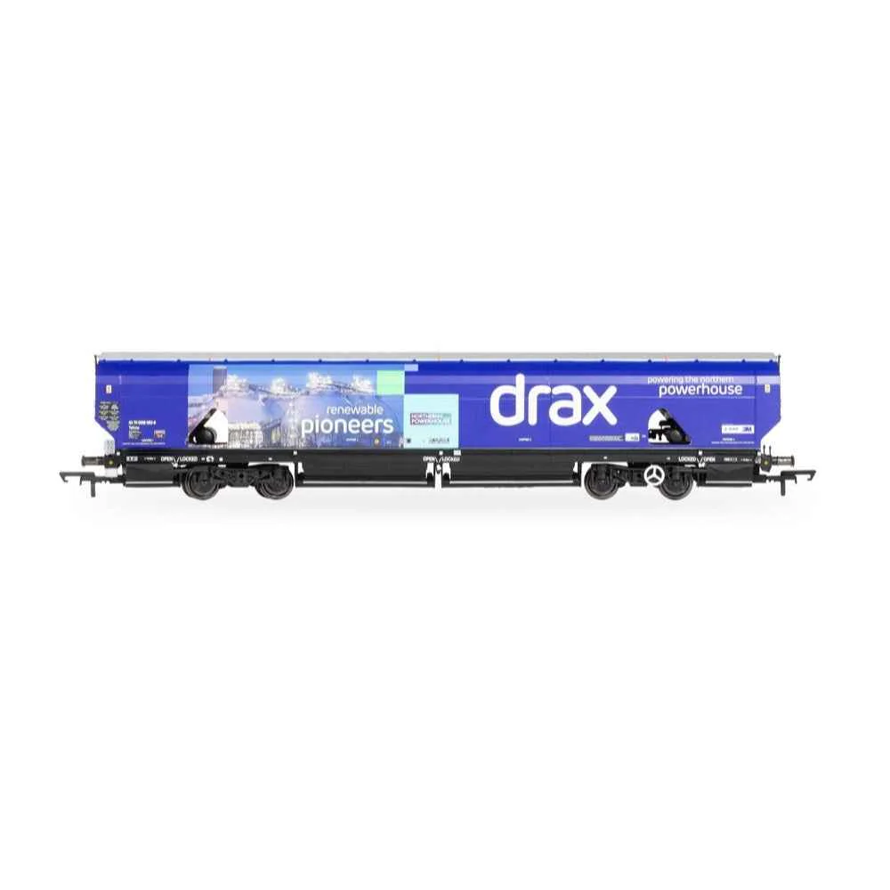 Hornby R60177A OO Drax Biomass Wagon Pack, 83700698083-8 & 83700698158-8 - Image 4