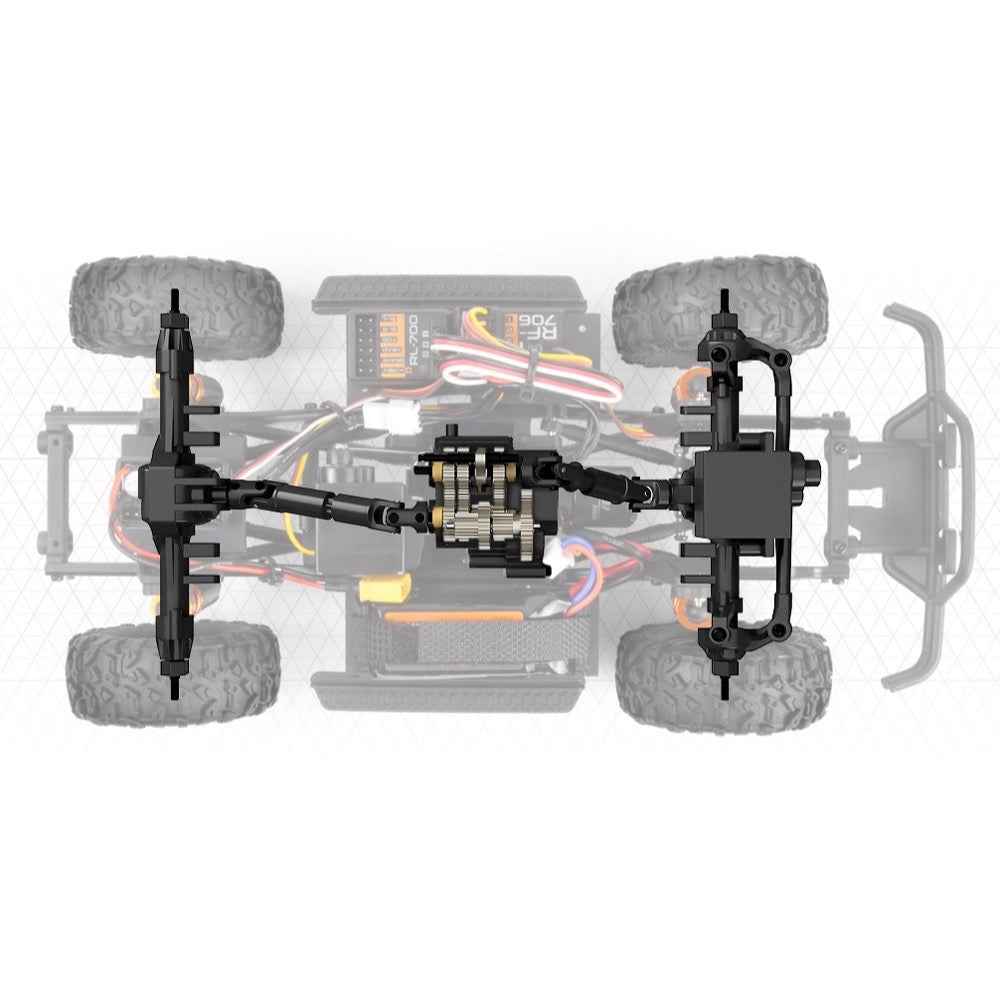 HPI 161254 Venture18 Flux 1985 Toyota Hilux SR5 1/18 RC Crawler (Blue) - Image 8