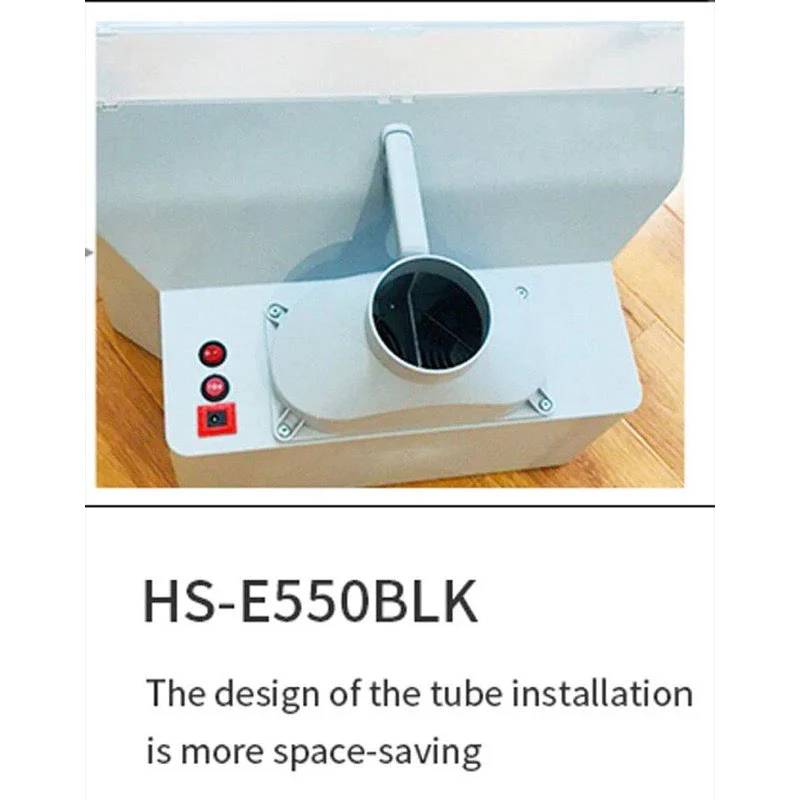 HSeng E550BLK Spray Booth W/Led Light 55cm DualFans - Image 5