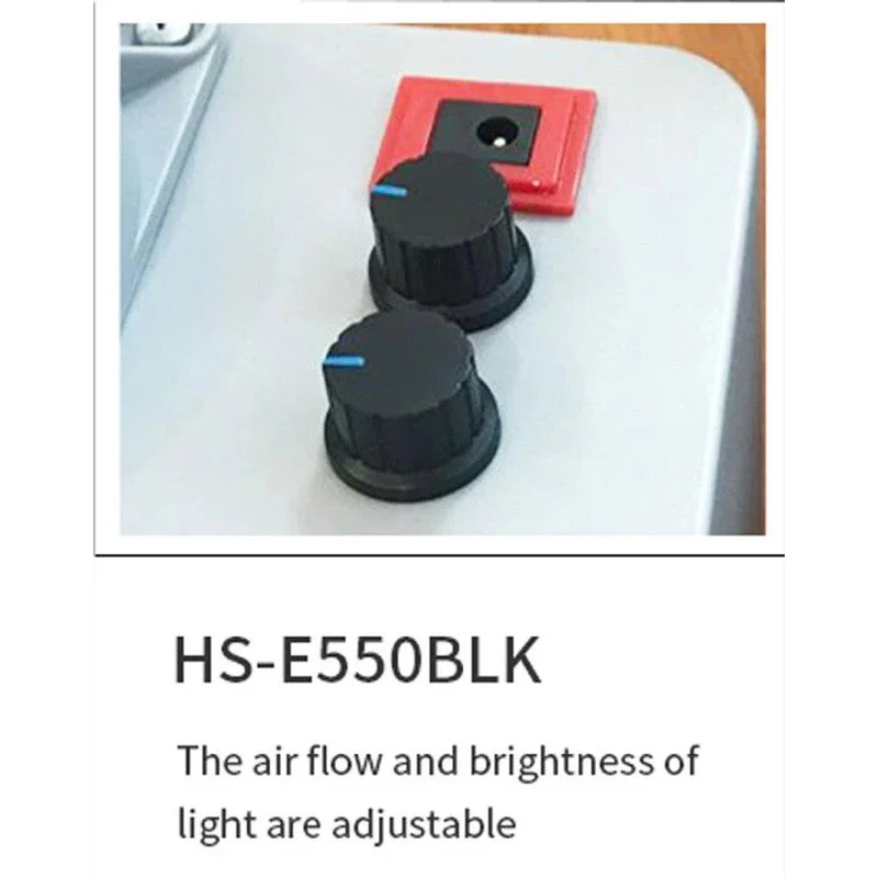 HSeng E550BLK Spray Booth W/Led Light 55cm DualFans - Image 6