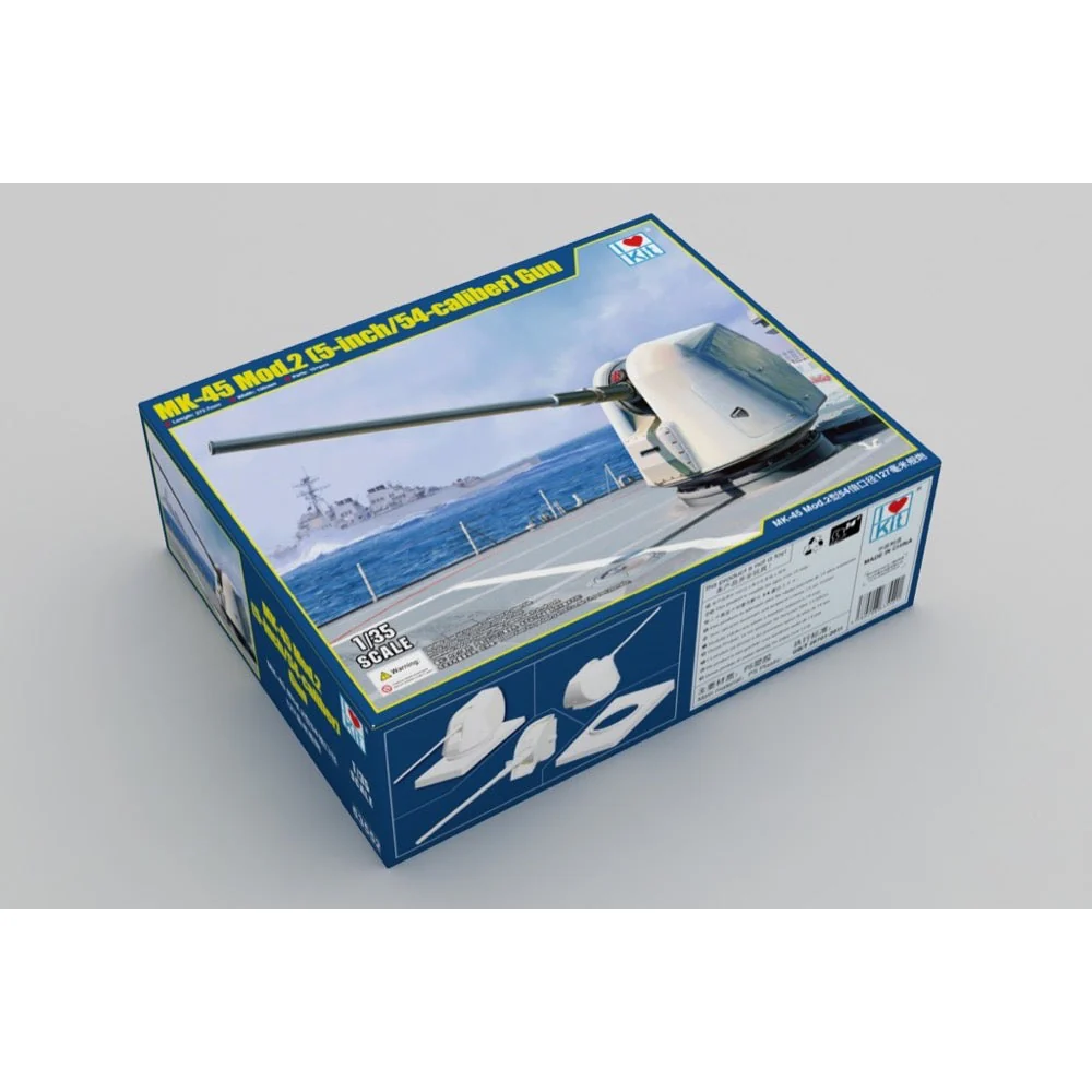I Love Kit 1/35 MK-45 Mod.2 (5-inch/54-caliber) Gun Plastic Model Kit - Image 2