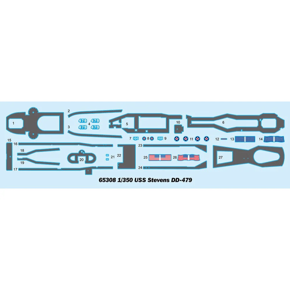 I Love Kit 65308 1/350 USS Stevens DD-479 - Image 3