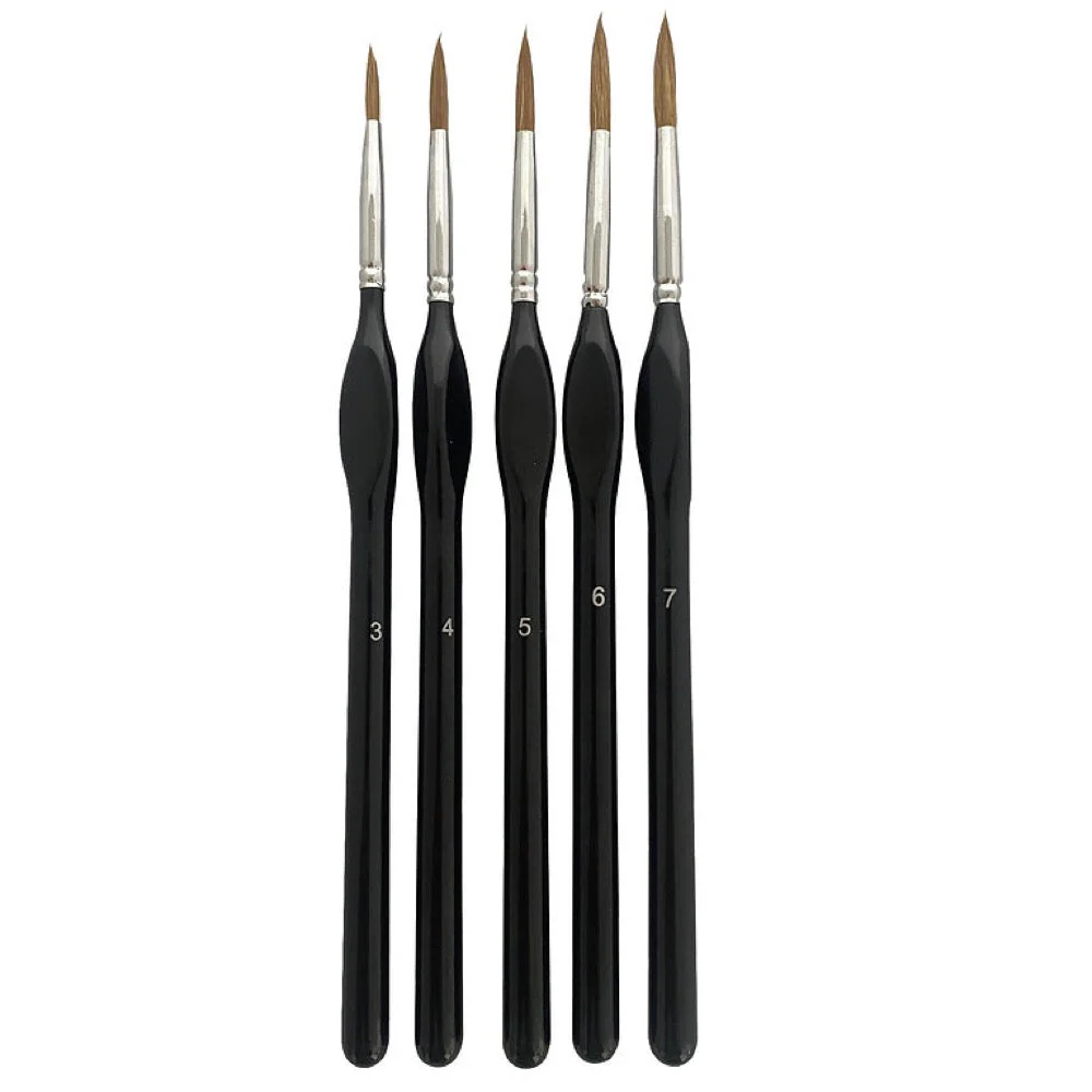 Icky Sticky 14017 Langhao Hair Detail Paint Brush Sets 3 4 5 6 7 - Image 4