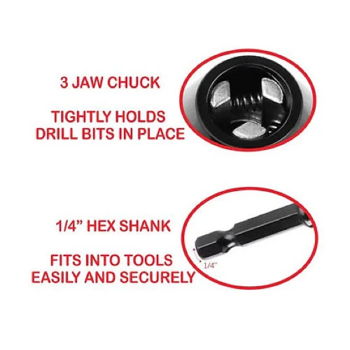 Icky Sticky 550120 Drill Chuck Keyless Adaptor - Image 4