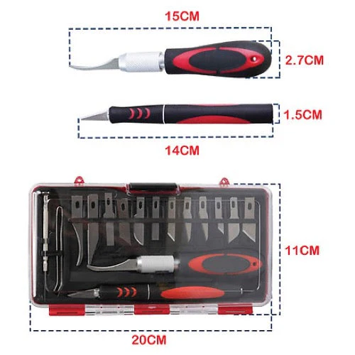 Icky Sticky 550123 16 Piece Hobby Knife Set - Image 7
