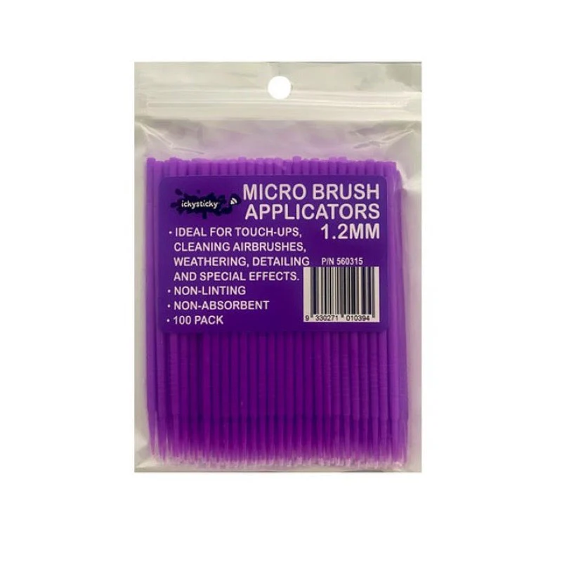 Icky Sticky 560315 Micro Brush Applicator 1.2mm