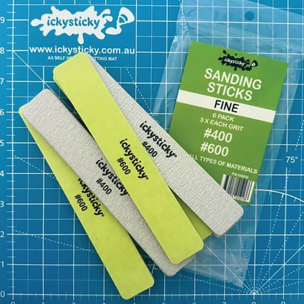 Icky Sticky 610610 Sanding Sticks Fine 6pk - Image 2