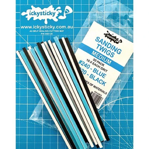 Icky Sticky 610618 Sanding Twigs Medium 20pk - Image 2