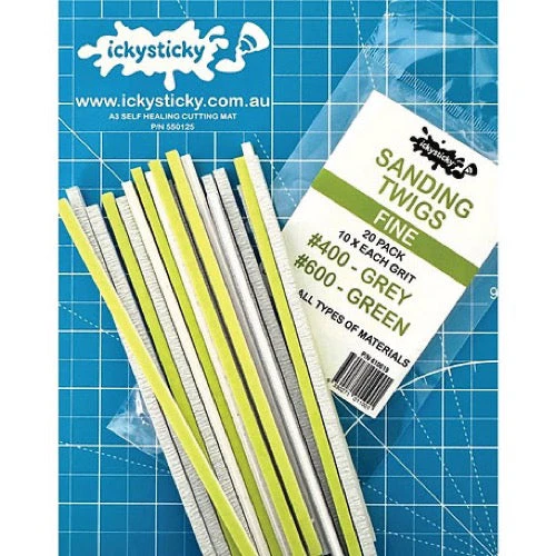 Icky Sticky 610619 Sanding Twigs Fine 20pk - Image 2