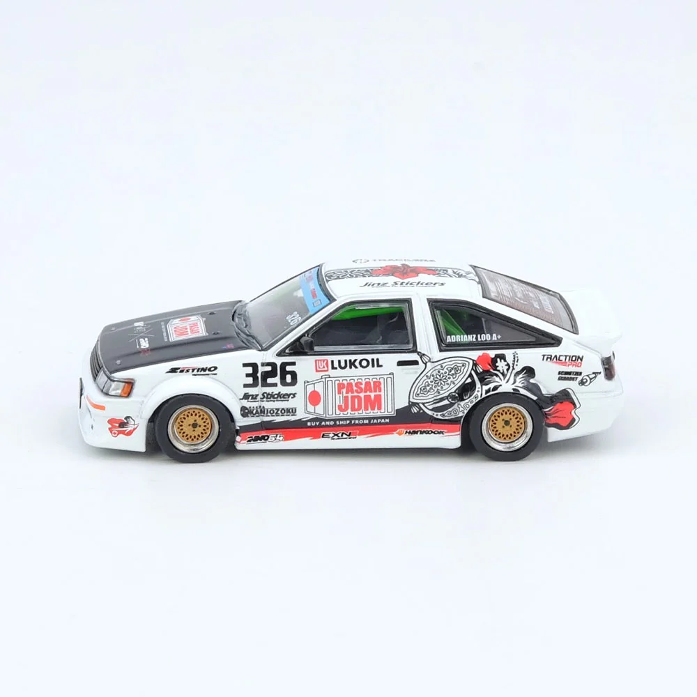 Inno 64-AE86-TRACKERZ 1/64 Toyota Corolla AE86 Levin Trackerz Racing - Image 3
