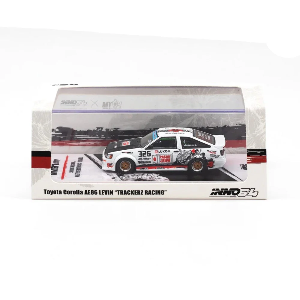 Inno 64-AE86-TRACKERZ 1/64 Toyota Corolla AE86 Levin Trackerz Racing - Image 4