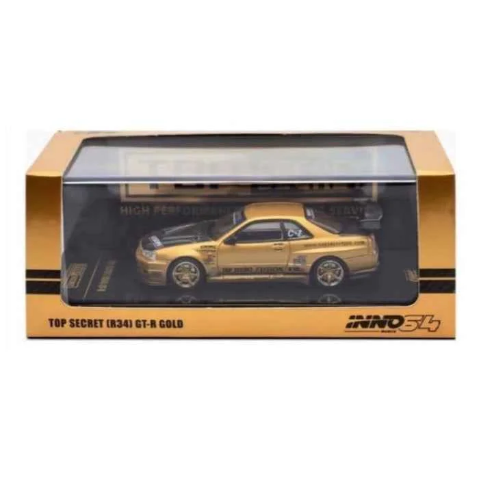 Inno 64-R34TS-GOLD 1/64 Top Secret R34 GT-R Gold - Image 12