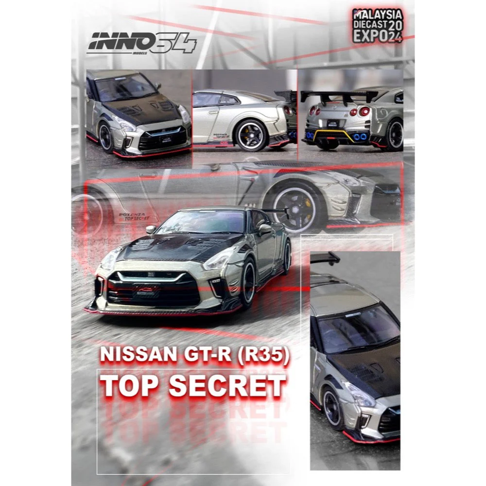 Inno 64-R35TS-MDX24 1/64 Nissan GT-R (R35) Top Secret - Image 5
