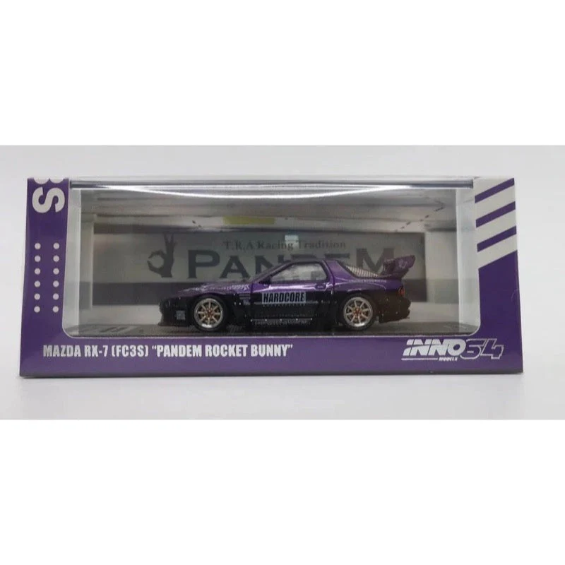 Inno 64-RX7FCP-PB 1/64 Mazda Rx-7 FC3S Pandem Rocket Bunny Purple - Image 10