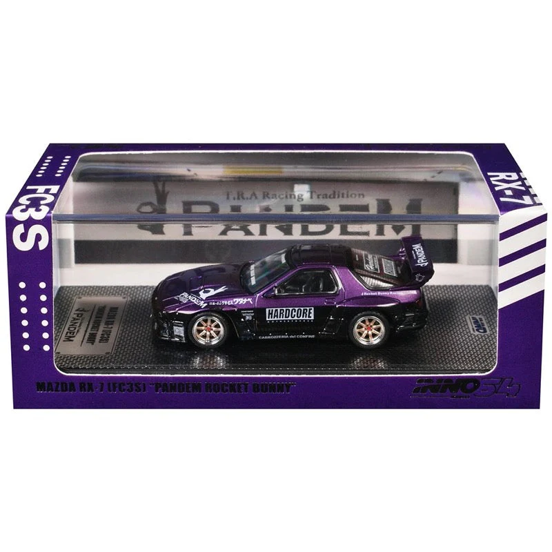 Inno 64-RX7FCP-PB 1/64 Mazda Rx-7 FC3S Pandem Rocket Bunny Purple - Image 11