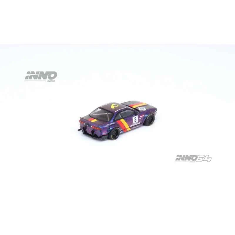 Inno 64-S14B-PRP 1/64 Nissan Silvia S14 Boss Rocket Bunny Purple - Image 15