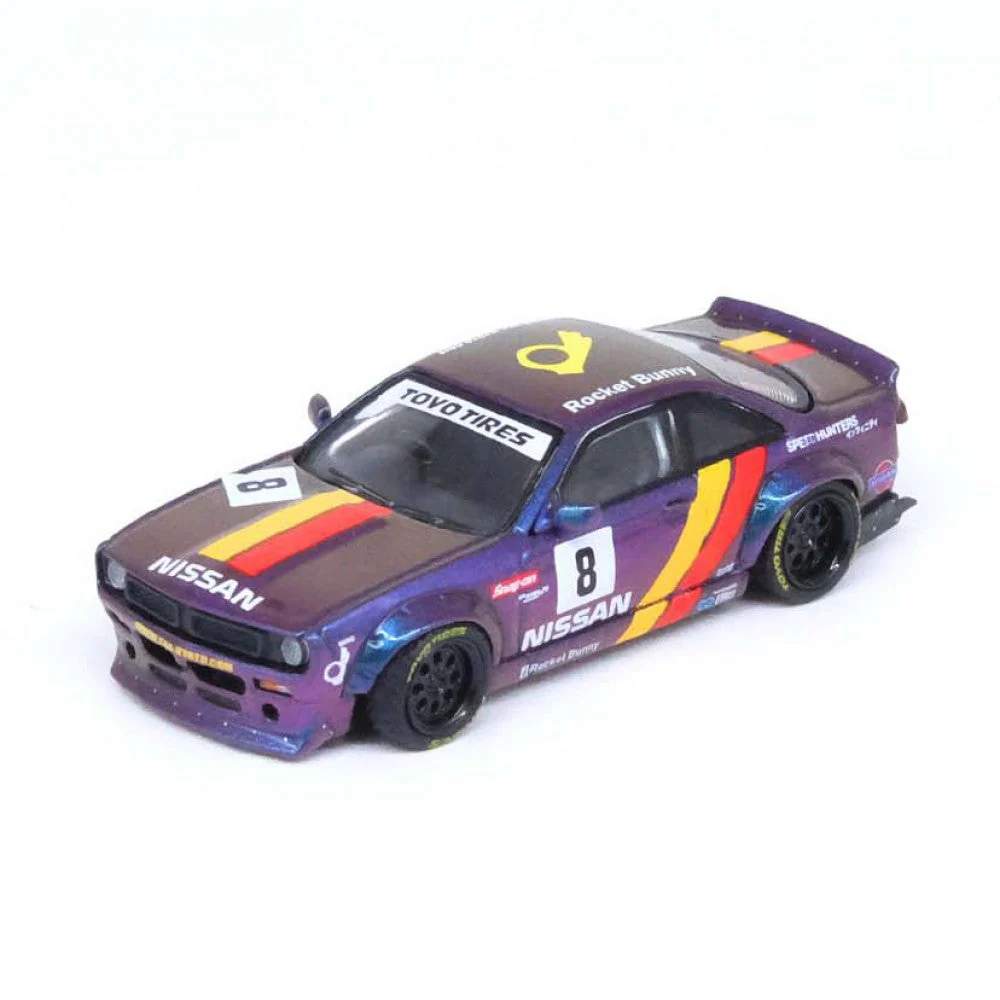 Inno 64-S14B-PRP 1/64 Nissan Silvia S14 Boss Rocket Bunny Purple - Image 6